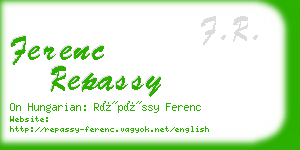 ferenc repassy business card
